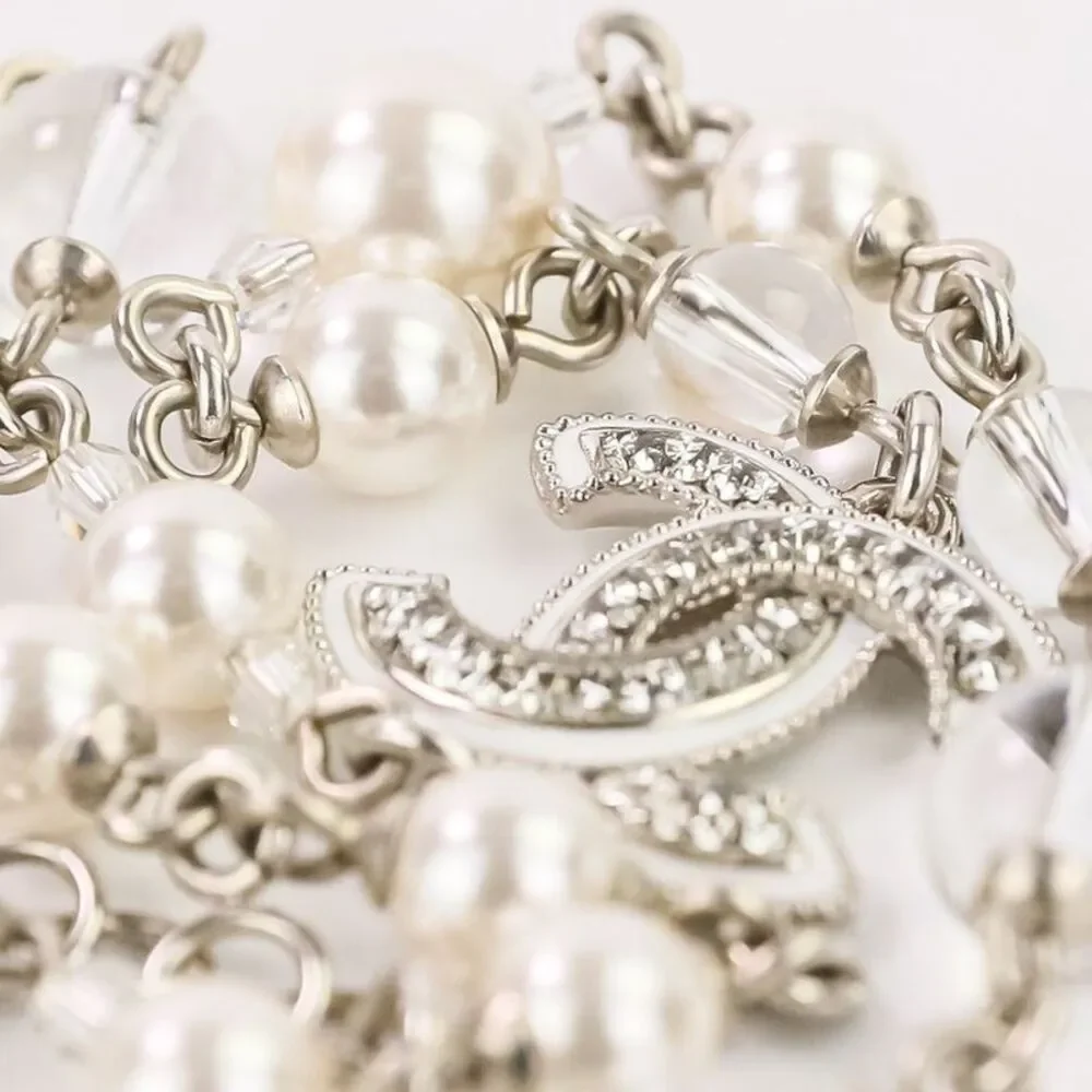 Chanel Coco Mark Pearl Necklace